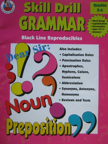 (image for) Skill Drill Grammar Grades 5-6 (P) - Click Image to Close