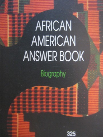 African American Answer Book Biography (P) by R S Rennert (image for) African American Answer Book Biography (P) by R S Rennert