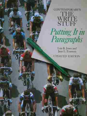(image for) Write Stuff Putting It In Paragraphs Updated Edition (P)
