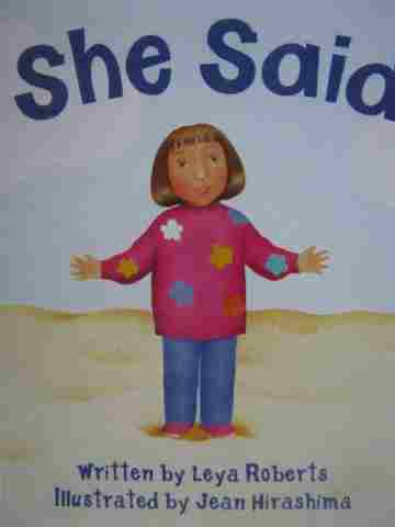 (image for) Ready Readers Stage 0 She Said (P) by Leya Roberts