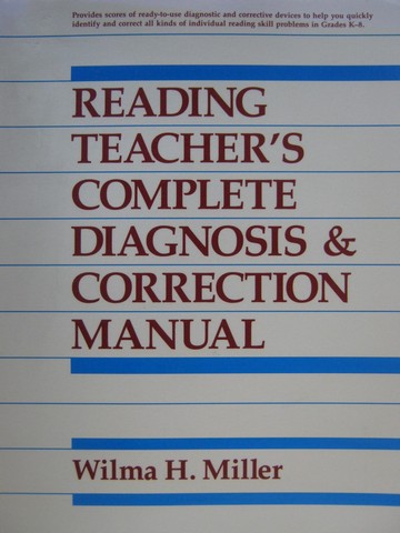 (image for) Reading Teacher's Complete Diagnosis & Correction Manual(Spiral)