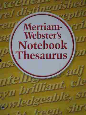 (image for) Merriam-Webster's Notebook Thesaurus (P)