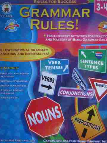 (image for) Skills for Success Grammar Rules! Grades 3-4 (P) by Wallaker