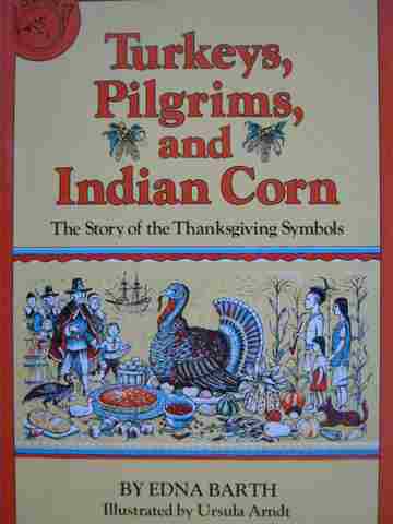 (image for) Turkeys Pilgrims & Indian Corn (P) by Edna Barth