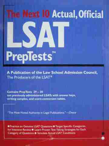 (image for) Next 10 Actual Official LSAT PrepTests (P)
