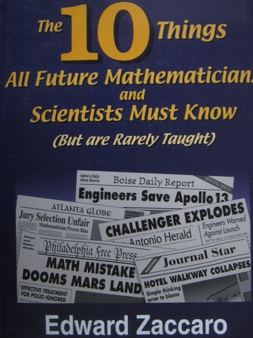 10 Things All Future Mathematicians & Scientists Must Know (P)