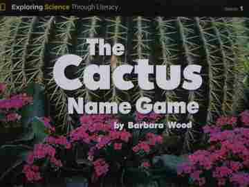 (image for) Cactus Name Game (P) by Barbara Wood