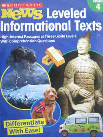 (image for) News Leveled Informational Texts Grade 4 (P) by Maria L Chang