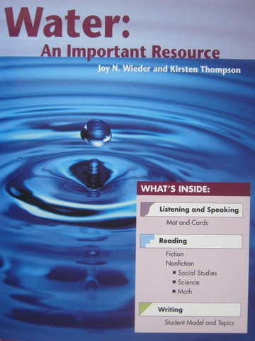 (image for) ELL Assessment Kit Level T Water: An Important Resource (P) by Wieder & Thompson