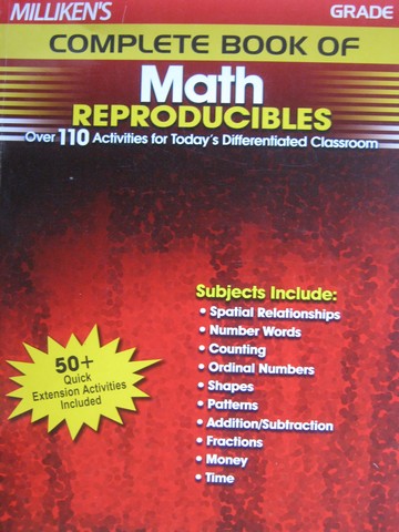 (image for) Complete Book of Math Reproducibles Grade 1 (P) by Sara Inskeep