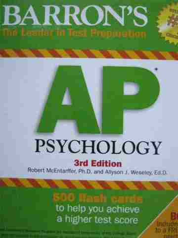 (image for) AP Psychology 3rd Edition 500 Flash Cards (Box) by McEntarffer,