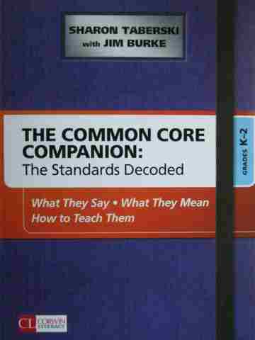 (image for) Common Core Companion K-2 (Wiro) by Taberski & Burke