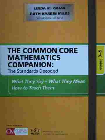 (image for) Common Core Mathematics Companion 3-5 (Wiro) by Gojak & Miles