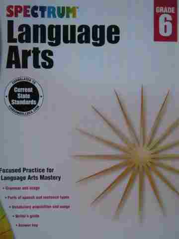 (image for) Spectrum Language Arts Grade 6 (P)