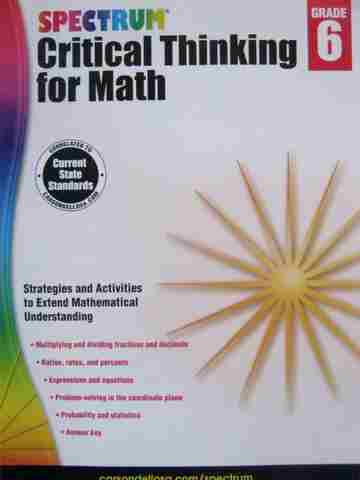 (image for) Spectrum Critical Thinking for Math Grade 6 (P)