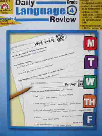 (image for) Daily Language Review Grade 4 (P) by Laurie Barreau Williams