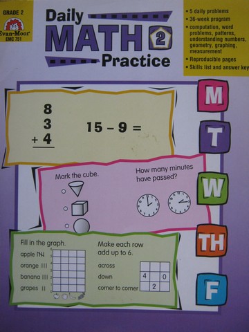 (image for) Daily Math Practice Grade 2 (P) by Jo Ellen Moore - Click Image to Close