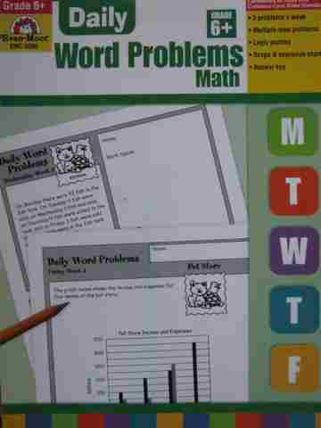 (image for) Daily Word Problems Math Grade 6+ (P) by Amy Tuttle & Wes Tuttle