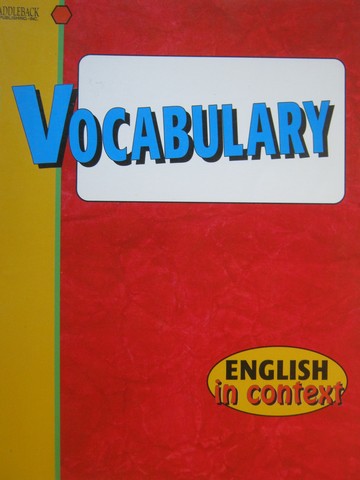 (image for) English in Context Vocabulary (P)