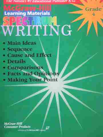 (image for) Spectrum Writing Grade 4 (P)
