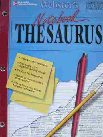 (image for) Webster's Notebook Thesaurus (P)