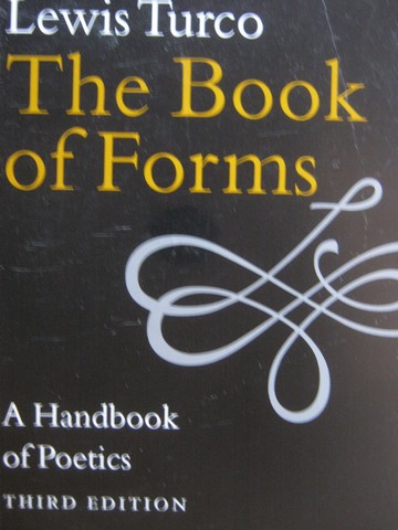 (image for) Book of Forms A Handbook of Poetics 3rd Edition (P) by Turco