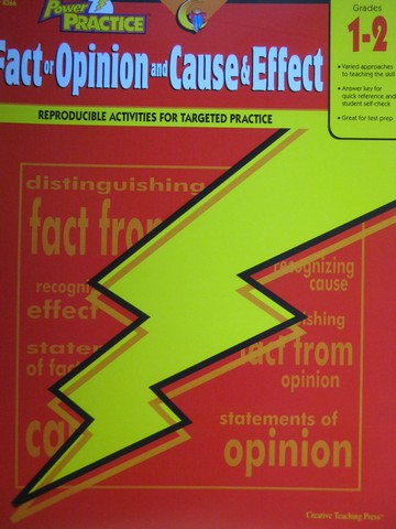 (image for) Power Practice Grades 1-2 Fact or Opinion & Cause & Effect (P)