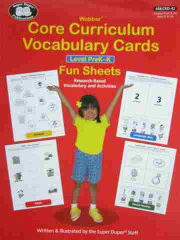 (image for) Webber Core Curriculum Vocabulary Cards Levels PreK-K (P)