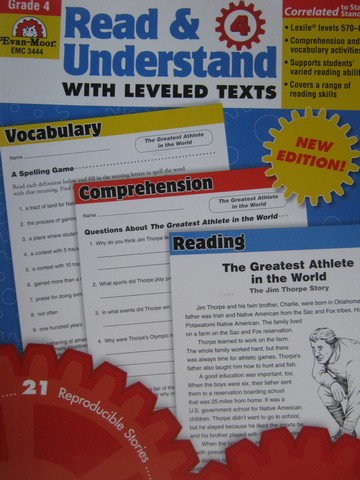 (image for) Read & Understand with Leveled Texts Grade 4 New Edition (P)