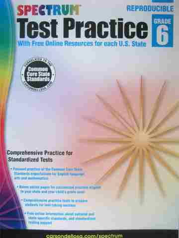 (image for) Spectrum Test Practice Reproducible Grade 6 (P)