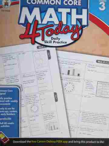 (image for) Common Core Math 4 Today Daily Skill Practice Grade 3 (P)