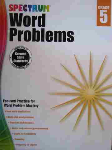 (image for) Spectrum Word Problems Grade 5 (P)