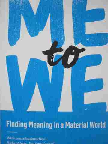 (image for) Me to We Finding Meaning in a Material World (P) by Kielburger,