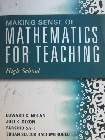 (image for) Making Sense of Mathematics for Teaching High School (P)