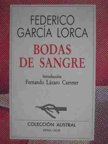 Bodas de sangre (P) by Federico Garcia Lorca (image for) Bodas de sangre (P) by Federico Garcia Lorca