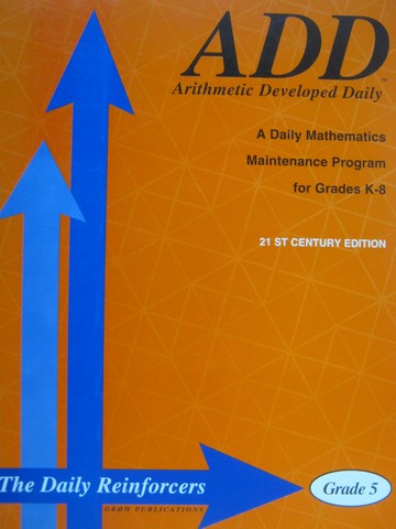 (image for) ADD A Daily Mathematics Grade 5 21st Century Edition (Spiral)