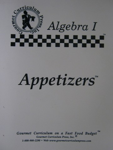(image for) Algebra 1 Appetizers (Binder) by Mary Marles