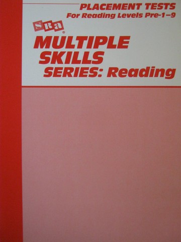 (image for) Multiple Skills Series Reading 3e Placement Tests Pre-1-9 (P)