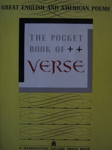 (image for) Pocket Book of Verse (P) by M E Speare