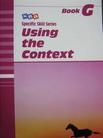 (image for) Specific Skill Series Using the Context Book G 5e (P) by Richard Boning