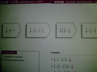 (image for) Math Steps Strand 7 Fractions Multiplication Skill (Card)
