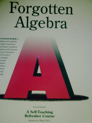 (image for) Forgotten Algebra 2nd Edition (P) by Barbara Lee Bleau