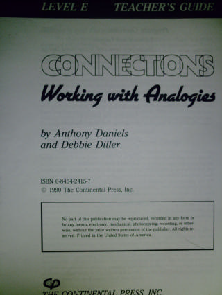 (image for) Connections Working with Analogies E TG (TE)(P) by Daniels