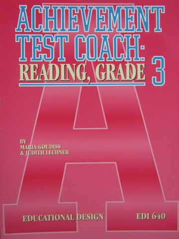 (image for) Achievement Test Coach Reading Grade 3 (P) by Goudiss & Lechner