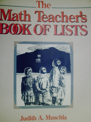 (image for) Math Teacher's Book of Lists (Spiral) by Muschla & Muschla