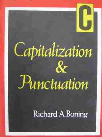 (image for) Capitalization & Punctuation Book C (P) by Richard A Boning