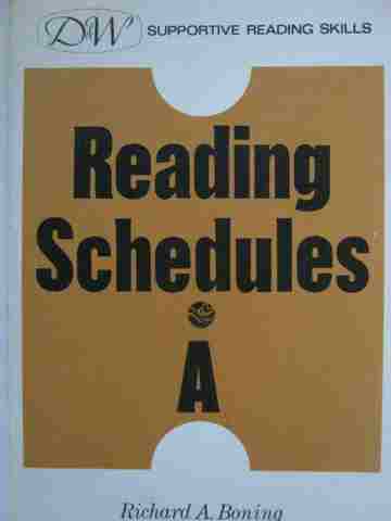 (image for) D&W Supportive Reading Skills Reading Schedules A (P)