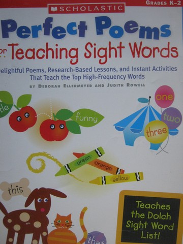 (image for) Perfect Poems for Teaching Sight Words Grades K-2 (P)