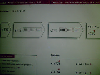 (image for) Math Steps Strand 4 Whole Numbers Division Skill (Card)