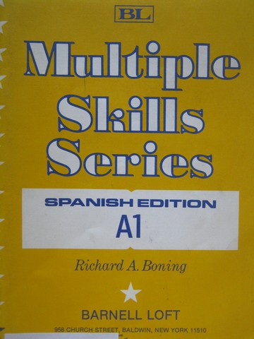(image for) Multiple Skills Series Spanish Edition A1 (P) by Richard Boning